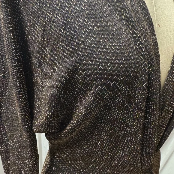 Reformation Metallic Black and Gold Maxi  Knit Dress Small - Picture 8 of 14